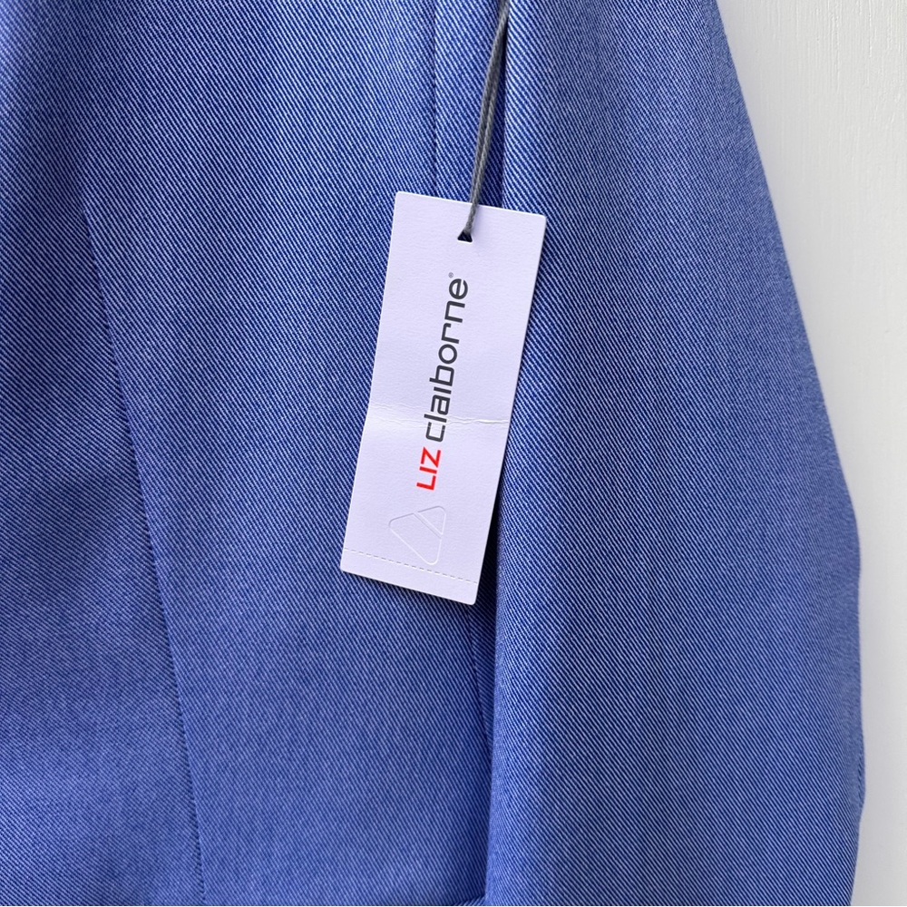 NWT Liz Claiborne Kate Blue Womens Sz 14 Jacket Blazer Suit  Regularly Fit $98 - Picture 3 of 9